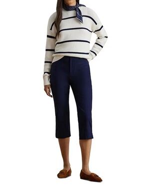 Ralph Lauren Sport Navy Cropped Straight-Leg Pants